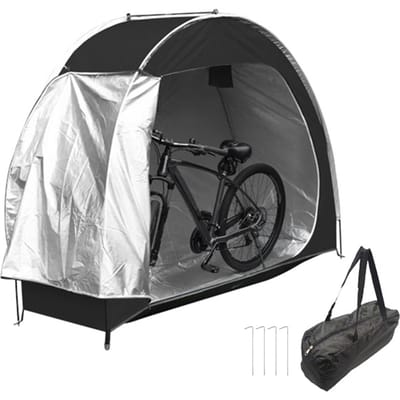 Tente de stockage de vélo en plein air, tissu Oxford 210D, hangar de stockage de vélo étanche pour vélos noir