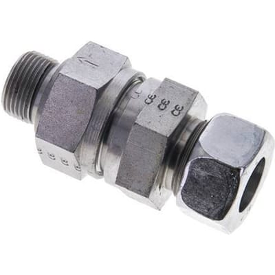 18L (M26x1.5) & M22x1.5 Regeling-In Elektrolytisch verzinkt Stalen Terugslagklep Snijring Buitendraad 1-160 bar ISO 8434-1