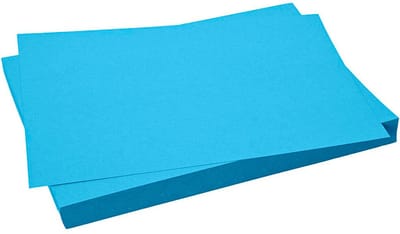 Karton - helder blauw - 50x70 cm - 270 grams - Creotime - 100 vellen