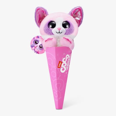 Coco Surprise knuffel diertje in kegel -