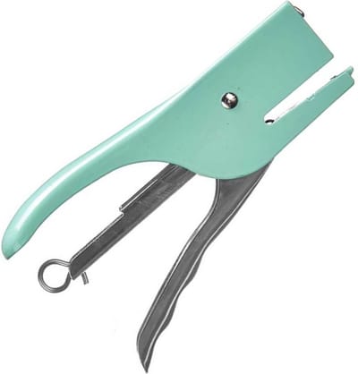 Pincello Kantoor nietmachine/niettang - metaal - 14 cm - mintgroen - thuis/werk - voor nietjes nr 10 - kinderen en volwassenen