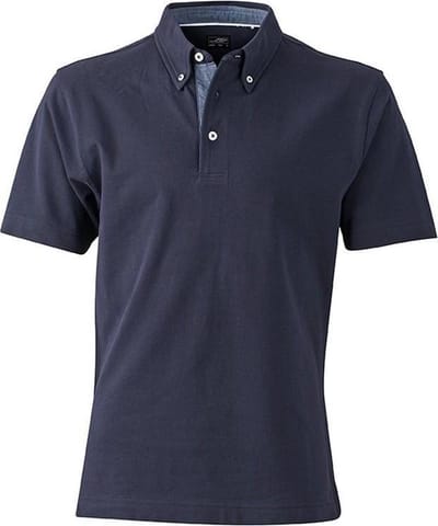 James and Nicholson Herenpolo (Marine / Licht Denim)