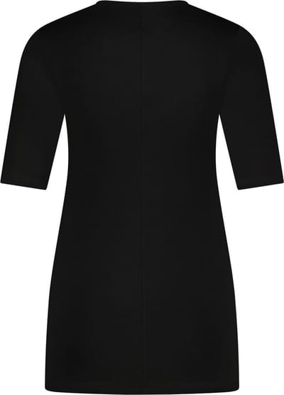 RJ Bodywear - Allure Stays Fresh - Dames Shirt Halve Mouw Ronde Hals - Zwart - L