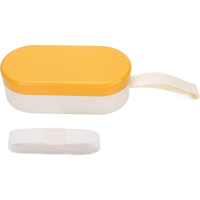 Bouteille d'eau pour chien et distributeur de nourriture Bouteille d'eau et gamelle portables polyvalentes pour animaux de compagnie pour l'extérieur jaune