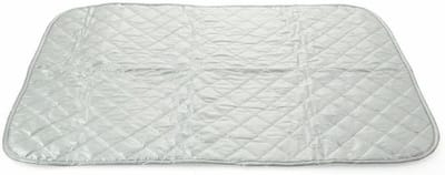 Multifunctionele Strijkdoek - Strijkmat Wasmachinehoes - Strijken en Beschermen - Gewatteerd Vochtbeschermend Oppervlak - 48 x 68 cm - Grijs