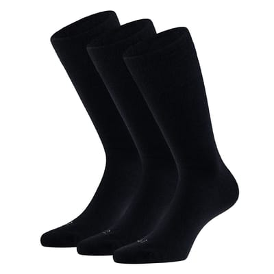 Apollo - Merino Wolllen sokken - Unisex - Antipress - 3-Pak - Navy Blauw - Maat 39/42 - Diabetes sokken - Sokken zonder elastiek - Naadloze sokken