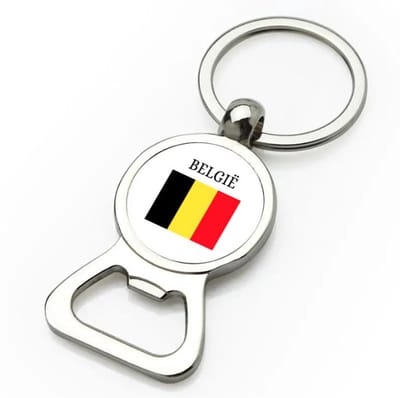 Akyol - belgie flesopener - Brussel - belgen - embleem belgische vlag - toeristen - - 9 bij 3 cm