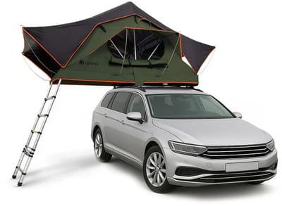 Daktent Lago - 2-personen - Incl. Matras - Zwart / Olijfgroen