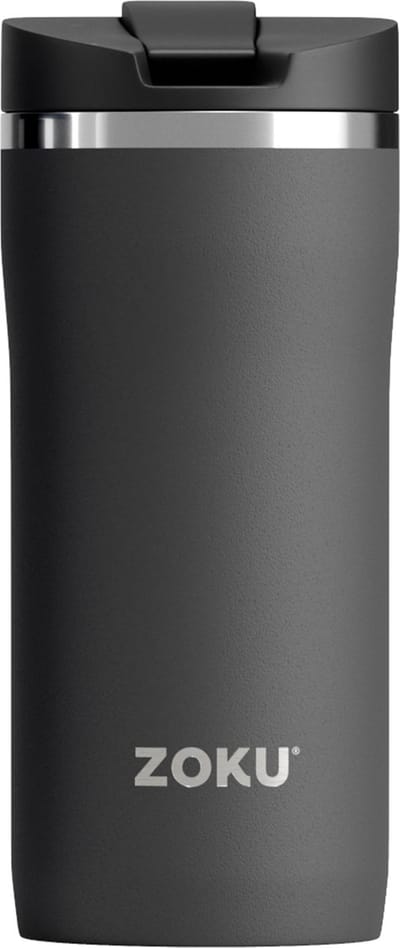 Thermosbeker, 355 ML, RVS/Polypropyleen, BPA vrij, Zwart- Zoku