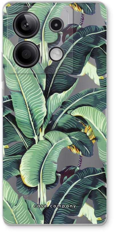Case Company® - Hoesje geschikt voor Xiaomi Redmi Note 13 5G hoesje - Bananenbladeren - Soft Cover Telefoonhoesje - Bescherming aan alle Kanten en Schermrand
