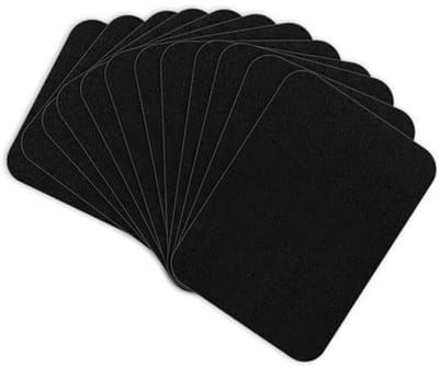 12 Stuks Zwarte Strijkbare Patches voor Kleding, Jeans, en T-Shirts