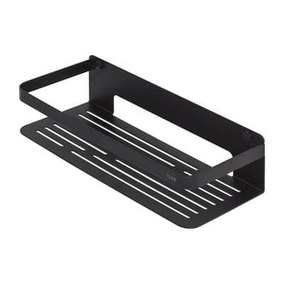 Tiger Doucherek Caddy - Wandmontage - Rvs - Zwart - 32x7x13,6cm
