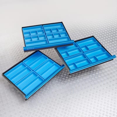 Datona® Vakverdelingen set voor 3 lades - Blauw