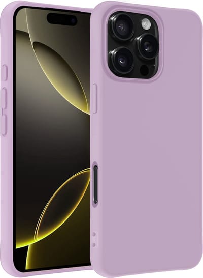 Hoesje - Geschikt voor Apple iPhone 16 Pro - Sterk & Shockproof - Hoes Cover - Siliconen Case - Telefoonhoesjes - Lila
