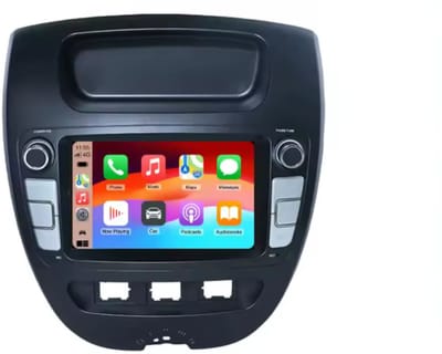 Navigatiesysteem auto met scherm - autoradio geschikt voor CarPlay en Android auto - bluetooth radio - geschikt voor Toyota Aygo 2005-2014