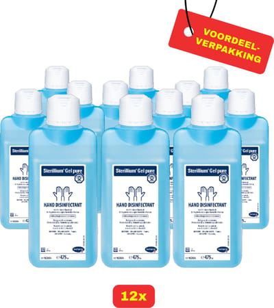 12 x Sterillium GEL. Handdesinfectant van Hartmann - 12 x 475ml - Voordeelverpakking!