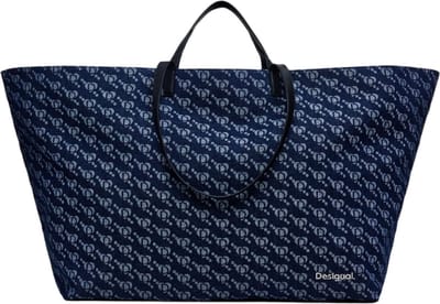 Desigual Shopper Arco Cahuil Shopping Bag Denim Dark Blue Donkerblauw
