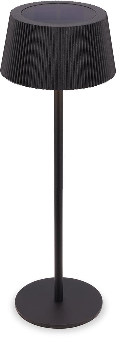BRILONER Alia - Tafellamp oplaadbaar - op zonne-energie - buitenlamp - dimbaar - 3.000 K tot 6.500 K - Ø12x34 cm - zwart