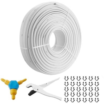 Tube PEX-AL-PEX, 300 m, Diamètre 5/8'', Tube Composite Aluminium-Plastique Barrière à l'Oxygène Tube PEX pour Plancher Chauffant, Épaisseur 0,08'' Plancher Chauffant