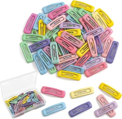 80 Haarspelden in Snoepkleuren voor Meisjes, Metalen Haarclips en Accessoires voor Feestjes en Dagelijks Gebruik