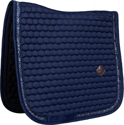 Kentucky Horsewear - Zadeldoek glitter band dressage marine