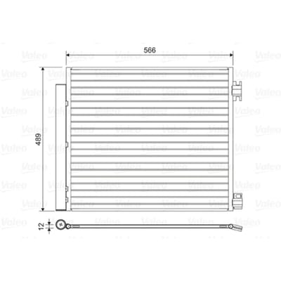 Condensator, airconditioning VALEO 822559