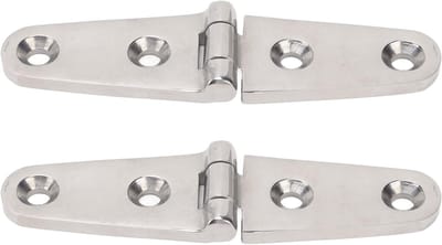 Zwaar uitgevoerd bandscharnier van roestvrij staal voor deuren, poorten en schuren met 2 gaten (103x27mm)