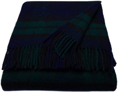 WOOOL Luxury Plaid - TARTAN (Blackwatch) - 150x183cm - 100% Wol