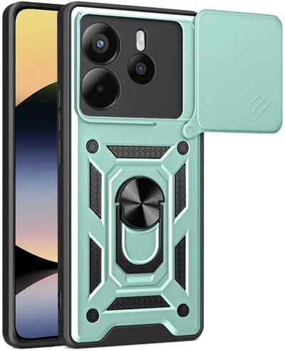 Hoesje geschikt voor Xiaomi Redmi Note 14 4G 164.8mm - Techsuit Camshield Back Cover - Groen