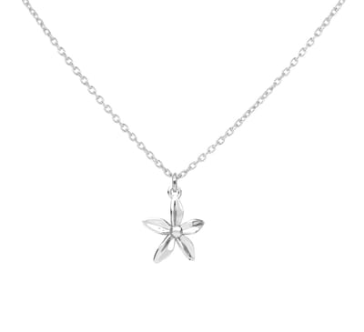 ARLIZI 2388 Ketting bloem hanger - sterling zilver - 44 cm