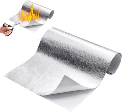Hittebestendige Mat 60x280cm - Glasvezel Hittebescherming voor Auto en Industrie - Zelfklevend.
