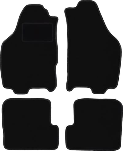 Zwarte veloursmatten voor: Lancia Ypsilon II hatchback (2003-2011)