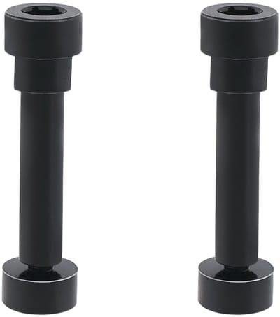 2 Stuks Metalen Scharnier Draaibeugel Schroef Geschikt voor Hoofdtelefoon Reparatie Onderdelen voor Earcup Rotatiemechanisme, Zwart