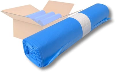 Vuilniszakken - Afvalzakken zakken - Huishoudelijk afval - Scheurvast 28 my - 120 liter 700x1100 - Blauw