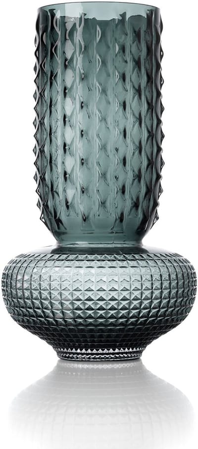 Glazen Vaas Blauw Gerecycled Glas Design - L