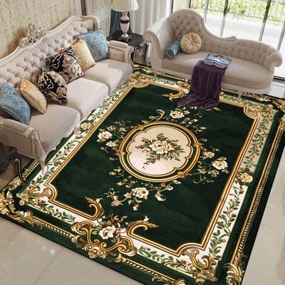 Europese Bloementapijten voor Woonkamer Plantenpatroon Decoratie Tapijt Huis Bankgebied Voetmat Slaapkamer Antislip Zachte Grote Kleden 60*90cm