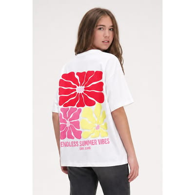 Cars Jeans Girls Junie Ts White Maat: 6 | T-Shirts Outlet | Unisex | Geel