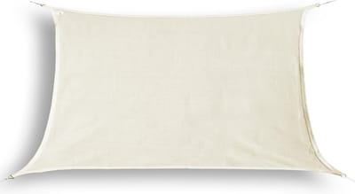 hanSe® Schaduwdoek Rechthoek Waterdoorlatend 2x4 m Zonnedoek Creme