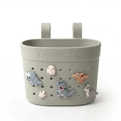 Banwood - Pin & Ride basket - Fietsmandje - Mandje voor stepjes - Olive - groen