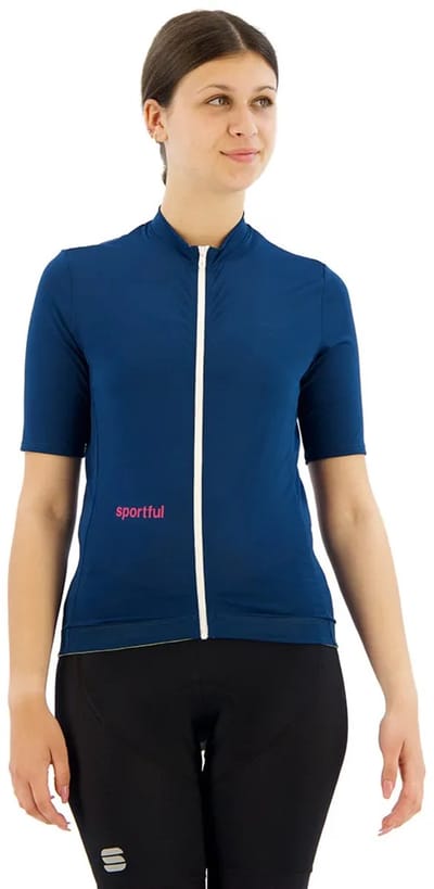 Sportful Classic Korte Mouw Wielertrui Blauw M Vrouw