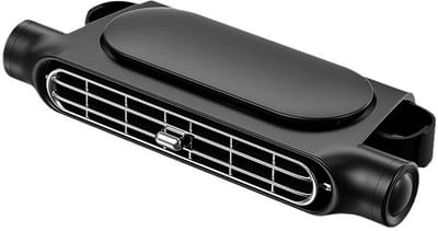 Auto ventilator - ventilator - 3000mAh usb ventilator - Auto ventilator koeling - Auto airconditioner - Auto ventilator met verstelbare luchtuitlaat - Stille hoofdsteun nekventilator voor alle auto's - Zwart