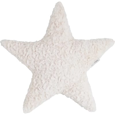 Baby's Only Kussen ster Snow - Kussen babykamer - Sierkussen kinderkamer - Stervormige kussen - Voor jongens en meisjes - Wolwit - 45x40 cm