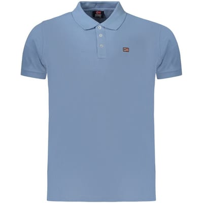 Noorwegen 1963 Azzurro Katoenen Heren Polo