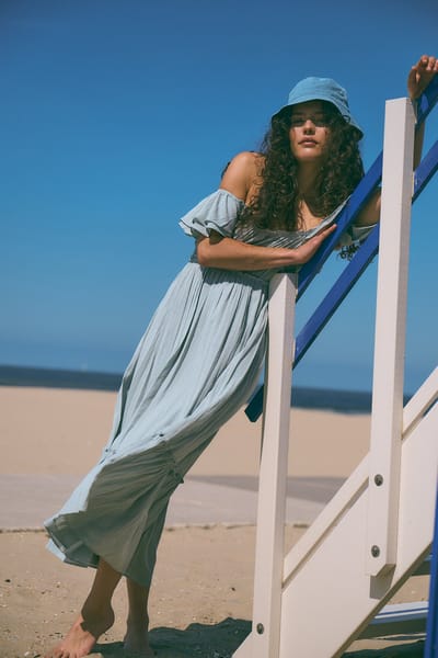 Yoko summer dress | Light Grey - Light Grey / S