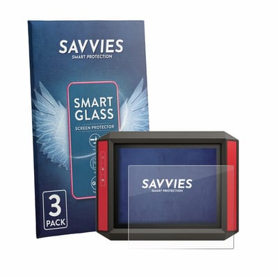 3 Stuks Savvies Screenprotector - geschikt voor Müller Elektronik TRACK‑Guide III - beschermfolie glas transparant
