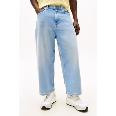 Tommy Hilfiger Theo Baggy Crop Jeans Denim Light Maat: W29 | Relaxed Jeans Outlet | Heren | Blauw