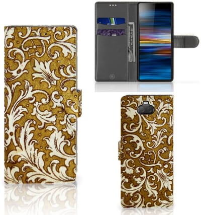 Wallet Case Sony Xperia 10 Barok Goud
