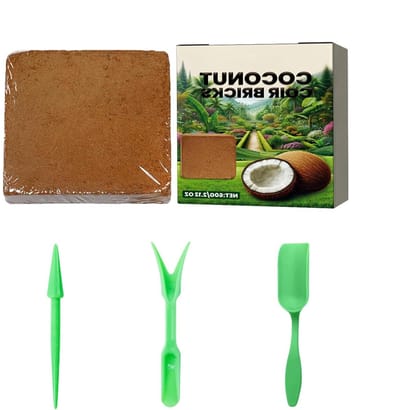 Plantenaarde - Tuingrond Kokosvezel - Planten Verpotten - Vochtcontrole Kokosvezel - 105 g - Bruin