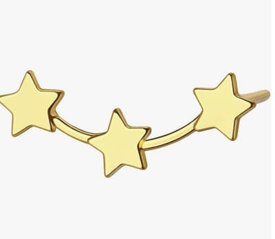 Kleine sterretjes oorbellen | goud gekleurd