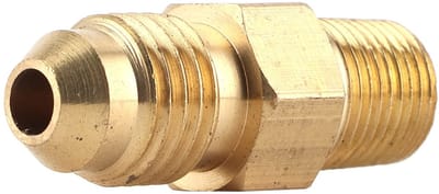 Dailygoods - Messing Olie Gas Fitting Koppeling - Universele Brandstof Adapter - Eenvoudig te installeren - 1/8 inch Male - Duurzaam en roestbestendig